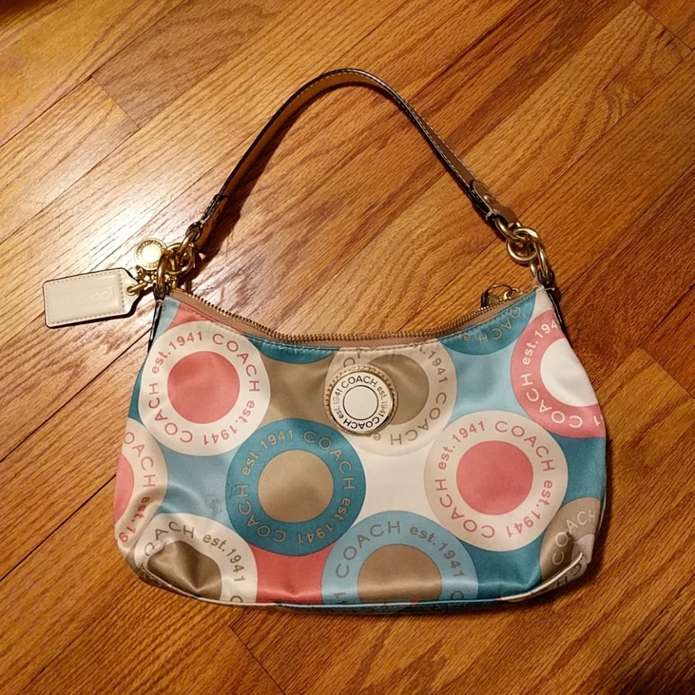 Coach multicolor handbag